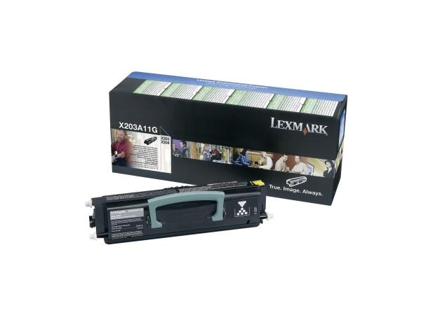 Toner LEXMARK X203A11G sort 